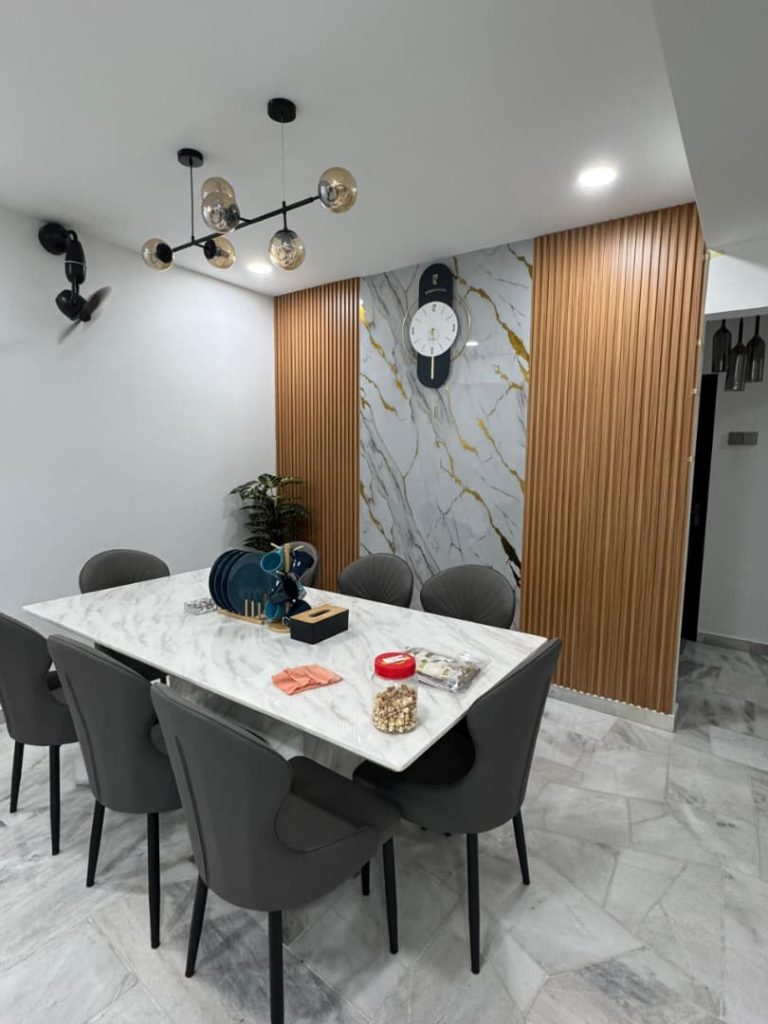 Fluted Panel Installation after renovation